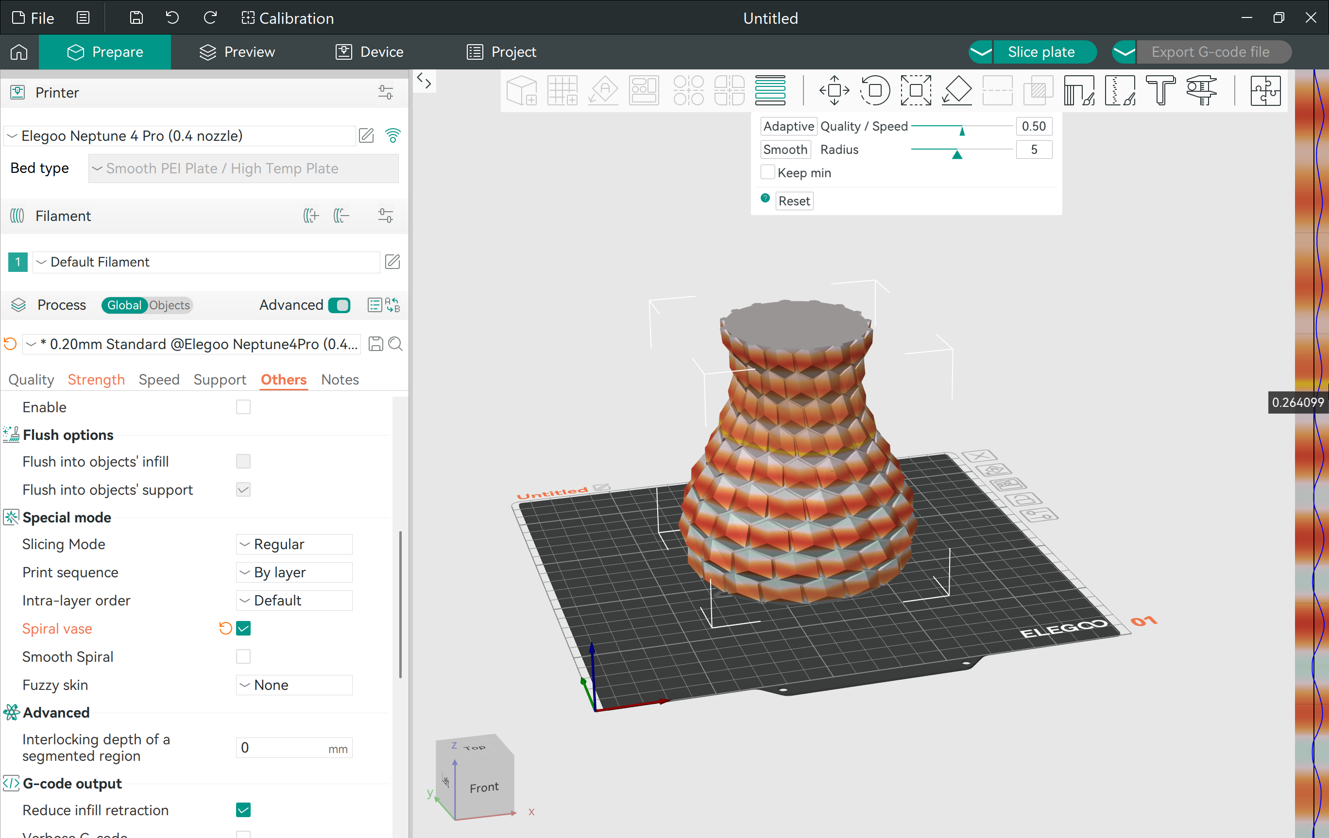 Adaptive Layer Height Visualization