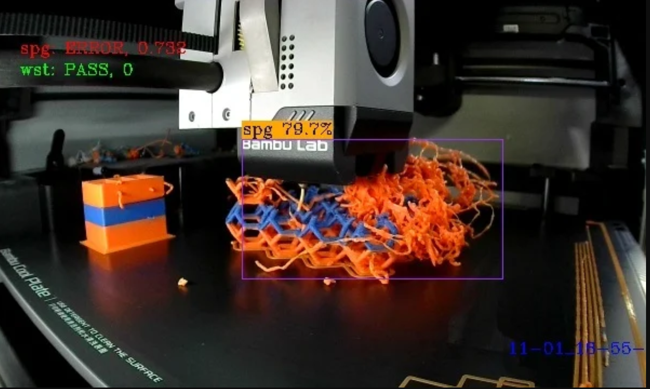 Bambu Lab X1-Carbon Spaghetti Detection