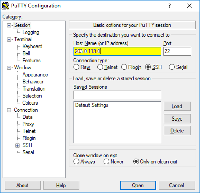 Как подключиться через putty. Программа Putty. Putty SSH. Putty configuration. Putty Windows.