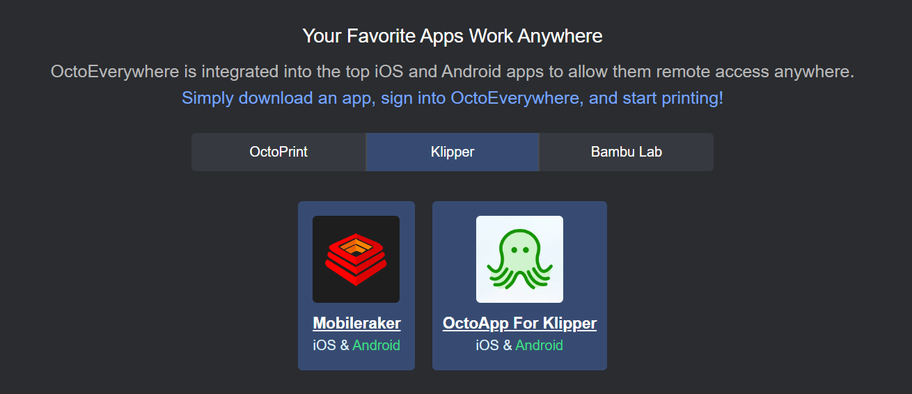 OctoEverywhere apps