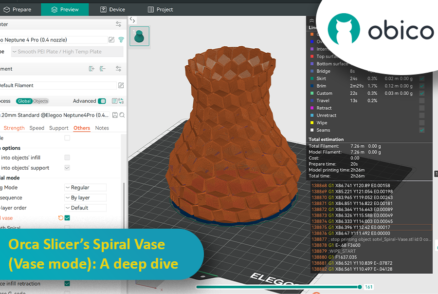 Orca Slicer’s Spiral Vase (Vase Mode): A Deep Dive