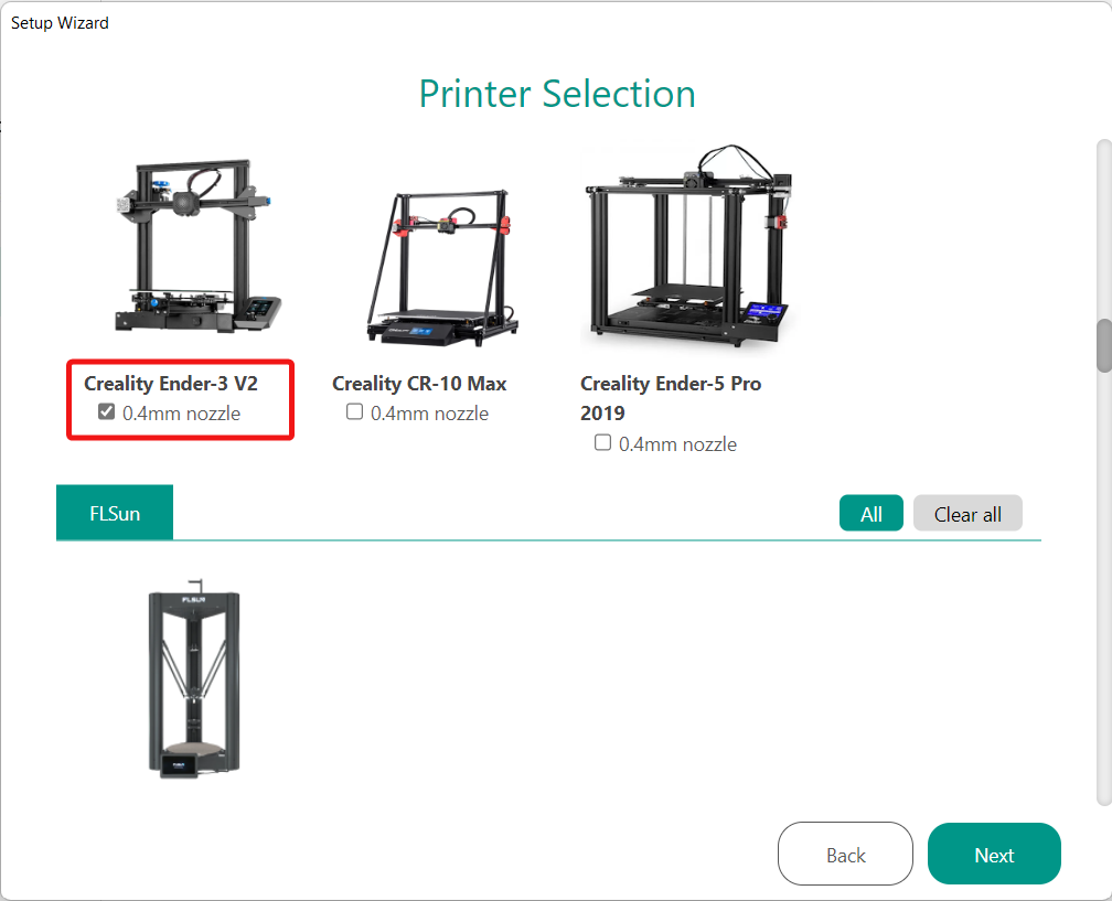 Select Your 3D Printer Orca Slicer