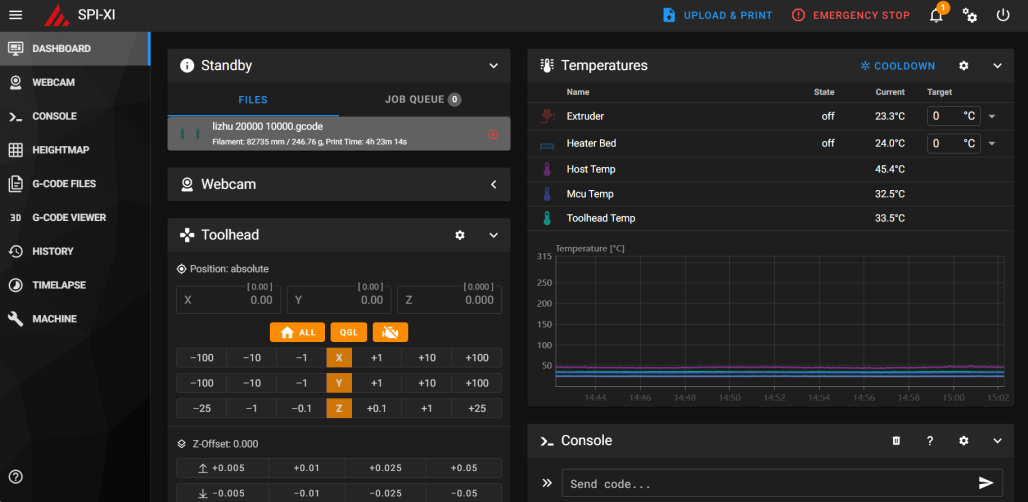 Access the Mainsail interface