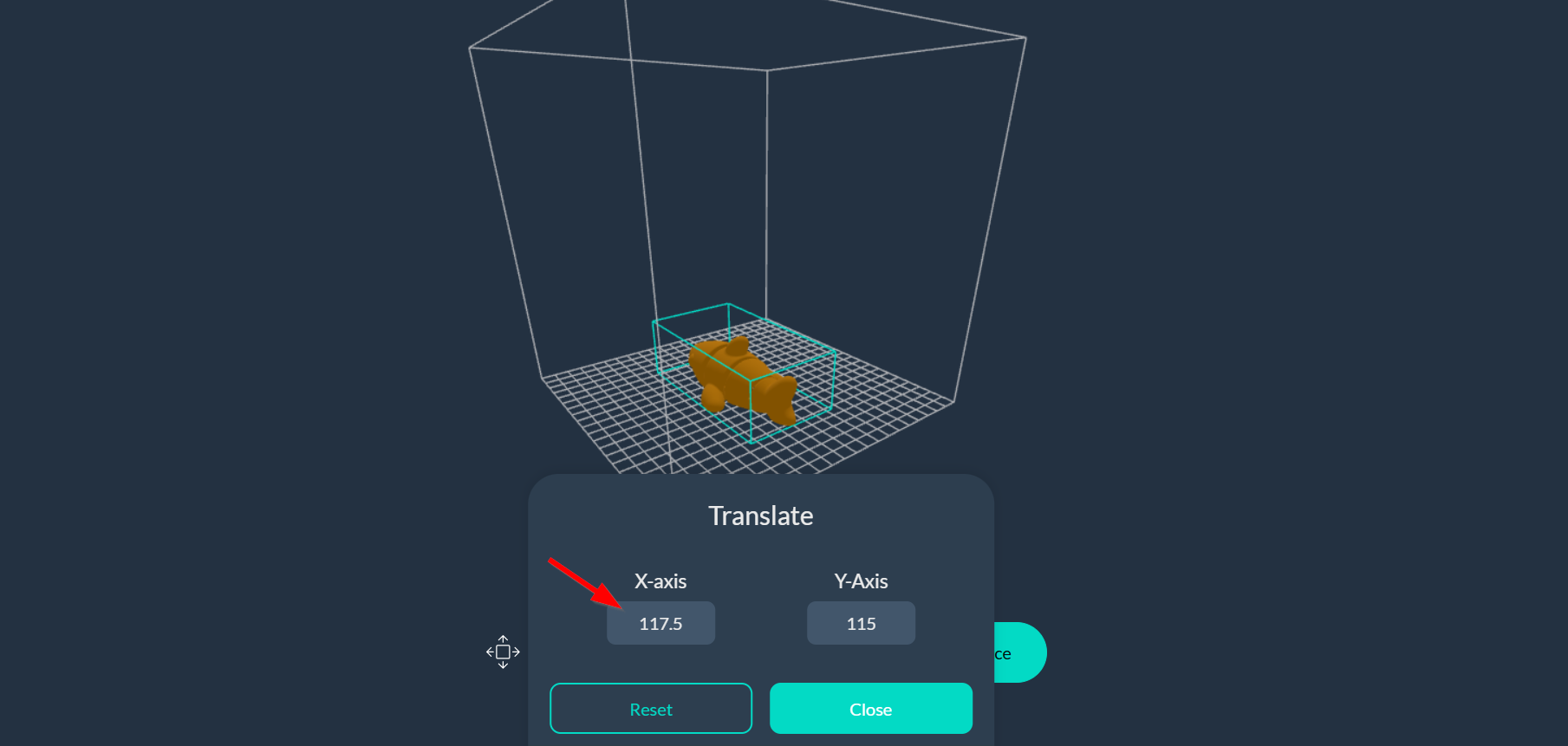 Model Position Adjustment