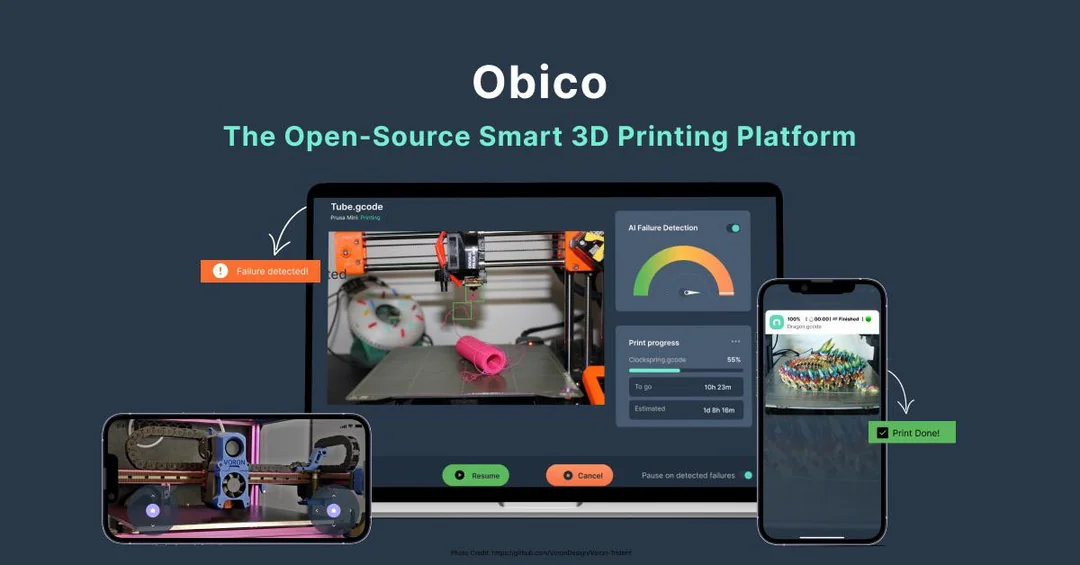 Obico AI detection interface