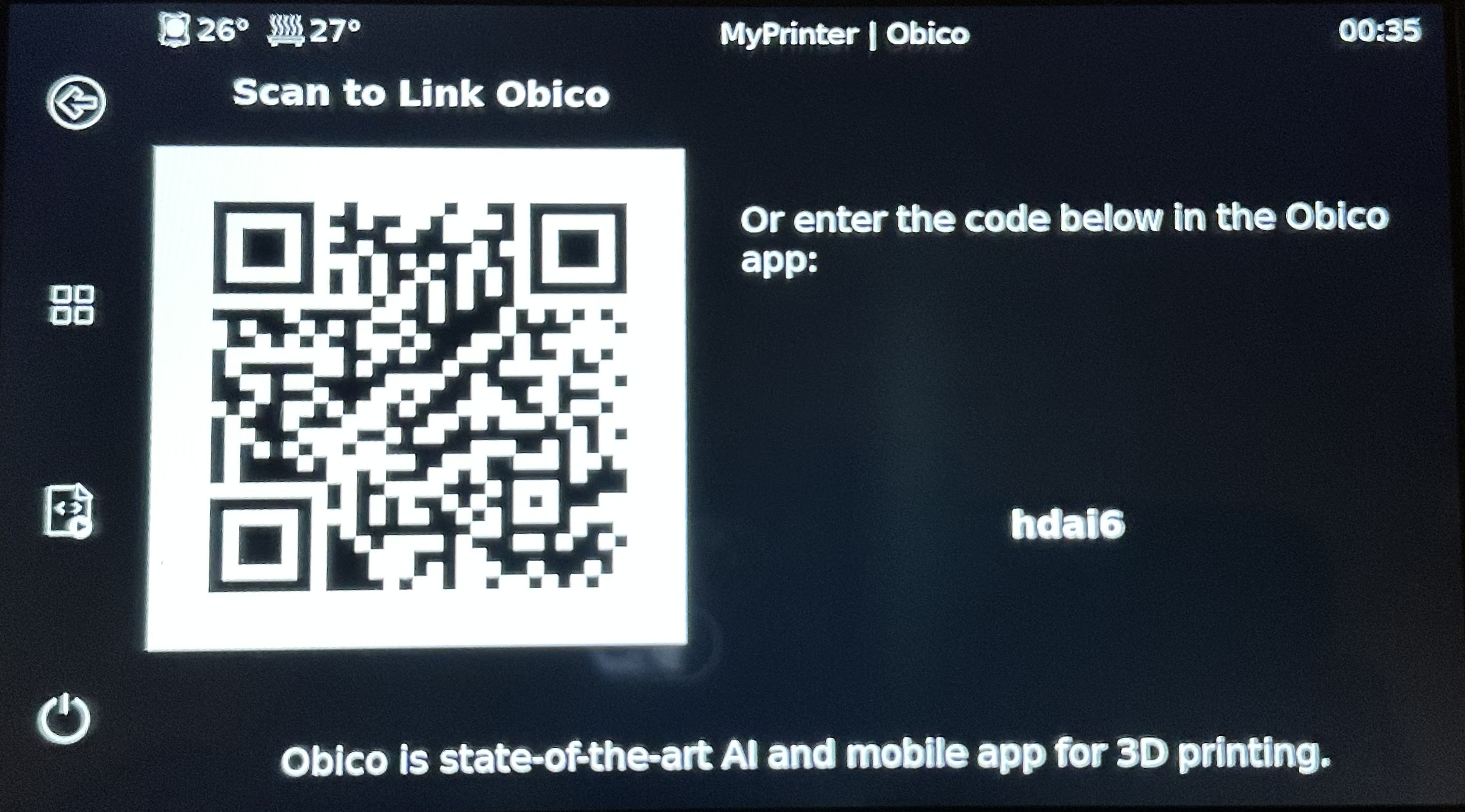 KlipperScreen QR Code